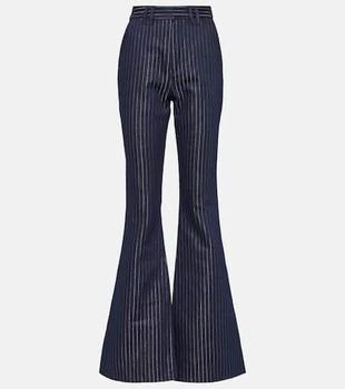 Balmain | Flared Lurex® pinstripe jeans