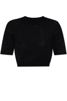 Givenchy | Givenchy Monogram 72 Jacquard Short-Sleeve Knit Top