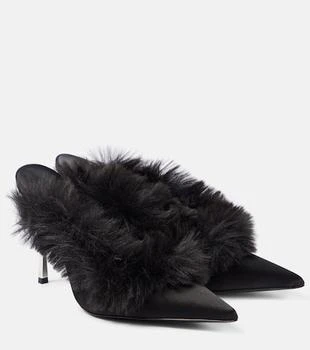 Magda Butrym | Faux shearling leather mules