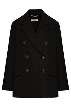 Max Mara | 
S Max Mara Lukas Double-Breasted Tailored Blazer