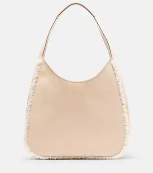 Stella McCartney | Teddy-trimmed shoulder bag