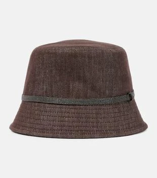 Brunello Cucinelli | Monili denim bucket hat