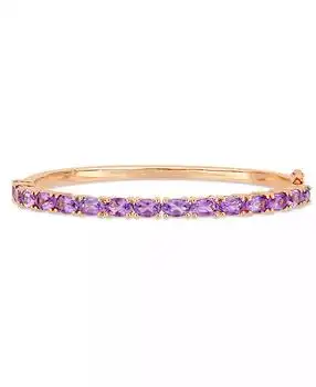 Macy's | Amethyst (6 ct. t.w.) Bangle in 18k Rose Gold over Sterling Silver