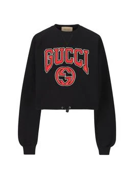 Gucci | Gucci Logo Patch Cropped Sweatshirt