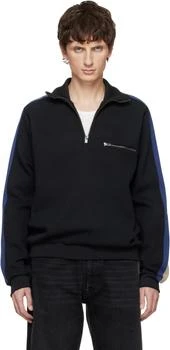 MAISON MARGIELA | Black Taped Sweatshirt