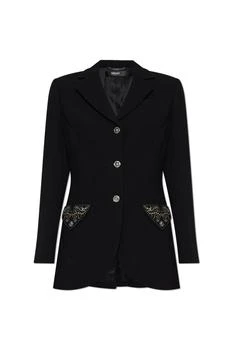 Versace Embellished Single-Breasted Blazer