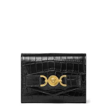 Versace | Croc-Effect Medusa 
95 Trifold Wallet