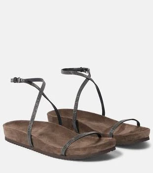 Brunello Cucinelli | Monili leather sandals