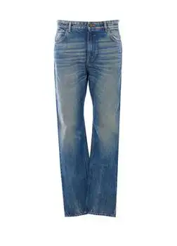 Balmain | Balmain Logo Patch Straight Leg Jeans