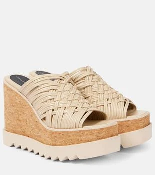 Stella McCartney | Sneak-Elyse woven wedge sandals