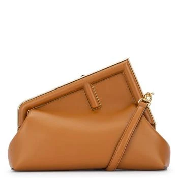 Fendi | Fendi First Midi Nappa Leather Clutch
