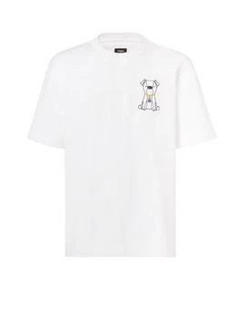 Fendi | Fendi Dog Embroidered Crewneck T-Shirt