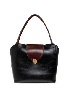 Versace | Leather shoulder bag with Medusa head