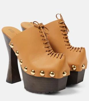 ETRO | Plateau 90 leather pumps