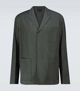 Prada | Single-breasted wool poplin jacket