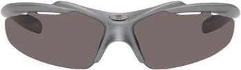 Balenciaga | Gray Turbo D-Frame Sunglasses