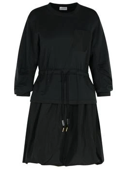 Moncler | Moncler Layered Drawstring Waist Dress