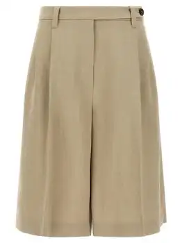 Brunello Cucinelli | Brunello Cucinelli Fluid Twill Sartorial Bermuda Shorts
