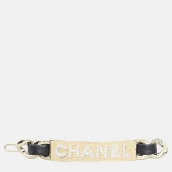 Chanel | Chanel Logo Crystal Hairclip
