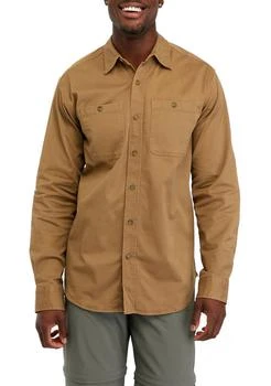 Long Sleeve Twill Button Down Shirt