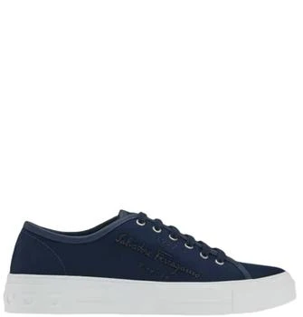 Salvatore Ferragamo | Men's Low Cut Sneaker In Blue Marine