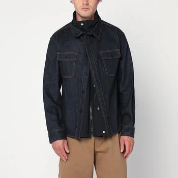 Sacai | Shirt with pockets in dark blue denim