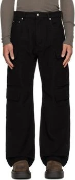 Rick Owens | Black Concordians Double Cargo Pants