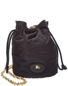 Burberry | Horseshoe Quilted Canvas Bucket Bag