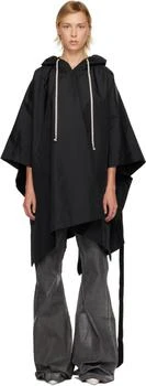 Rick Owens | Black Concordians Poncho Hoodie
