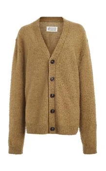 MAISON MARGIELA | Maison Margiela Textured Knit Wool-Cotton Cardigan - Moda Operandi