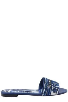 Dolce & Gabbana | Dolce & Gabbana Logo Detailed Slip-On Slides