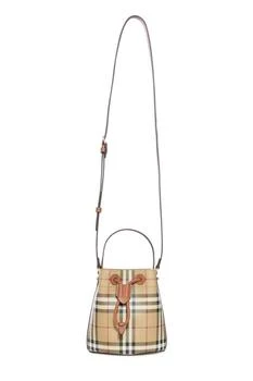 Burberry | Burberry Checked Drawstring Bucket Bag