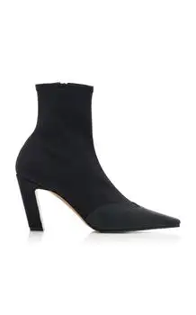Khaite | Khaite Nevada Stretch-Leather Ankle Boots - Moda Operandi