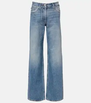 Versace | Mid-rise wide-leg jeans