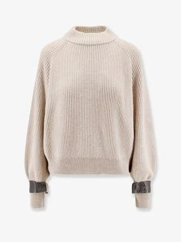 Brunello Cucinelli | Cashmere sweater with removable cuffs