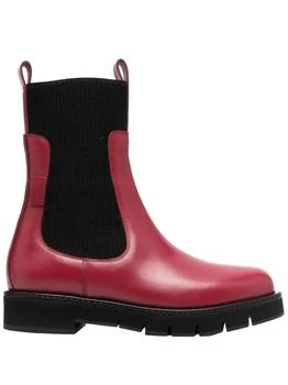 Salvatore Ferragamo | Women
s Ribbed Chelsea Boots In Red