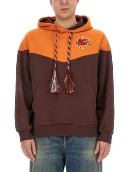 ETRO | Etro Pegaso-Embroidered Two-Toned Drawstring Hoodie