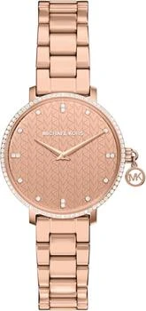 Michael Kors Michael Kors Women's Pyper Two-Hand Rose Gold-Tone Stainless Steel Watch (Model: MK7573)