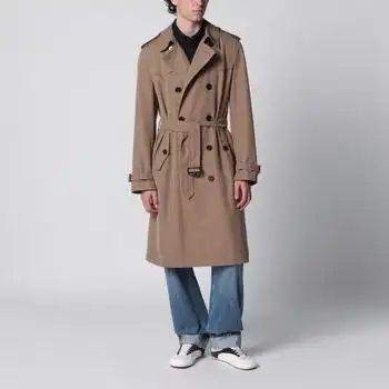 Burberry | Short Foxfield trench coat in cotton and silk