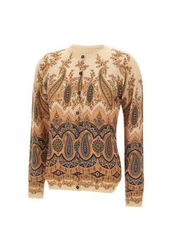 ETRO | Etro Paisley Patterned Crewneck Cardigan