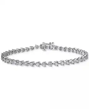 Macy's | Diamond Bezel Tennis Bracelet (2 ct. t.w.) in 14k White Gold