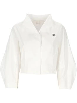 Givenchy | Givenchy Logo Plaque Collared Shirt