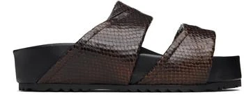 Dries Van Noten | Brown Leather Sandals