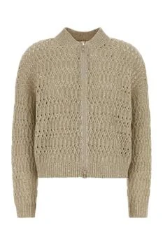 Brunello Cucinelli | Brunello Cucinelli Long Sleeve Zipped Cardigan