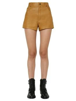 Yves Saint Laurent | Saint Laurent High-Waisted Leather Shorts