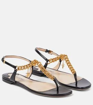 Tom Ford | Zenith embellished leather thong sandals