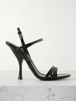 Dolce & Gabbana | Glossed-leather Slingback Sandals  - IT38.5