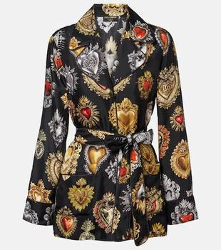 Dolce & Gabbana | Devotion belted silk twill blouse
