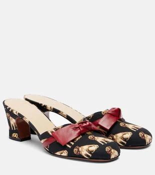 Valentino | Knotty 60 printed leather mules