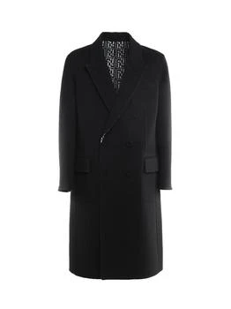 Fendi | Fendi Reversible Monogram Double-Breasted Coat